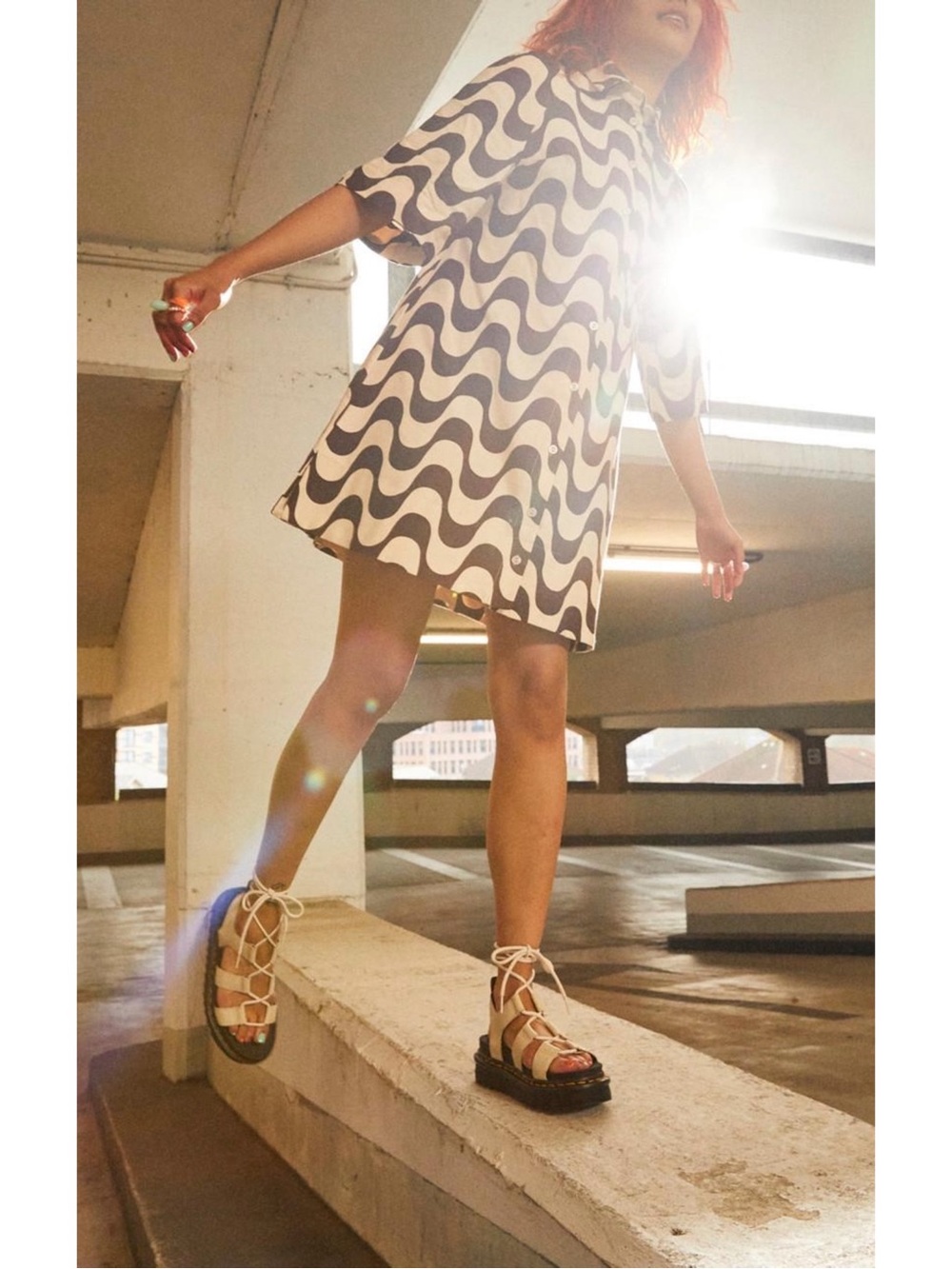Dr. Martens Nartilla Gladiator Sandals in Parchment Beige - Size 8